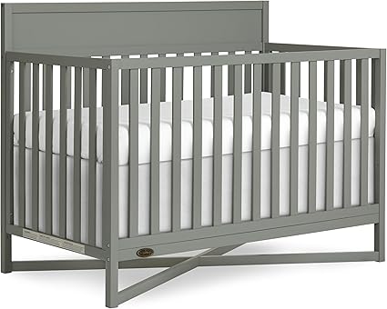 Owen 5-in-1 Convertible Full-Size Baby Crib in Matte Black