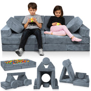 14pcs Modular Kids Play Couch, Child Sectional Sofa