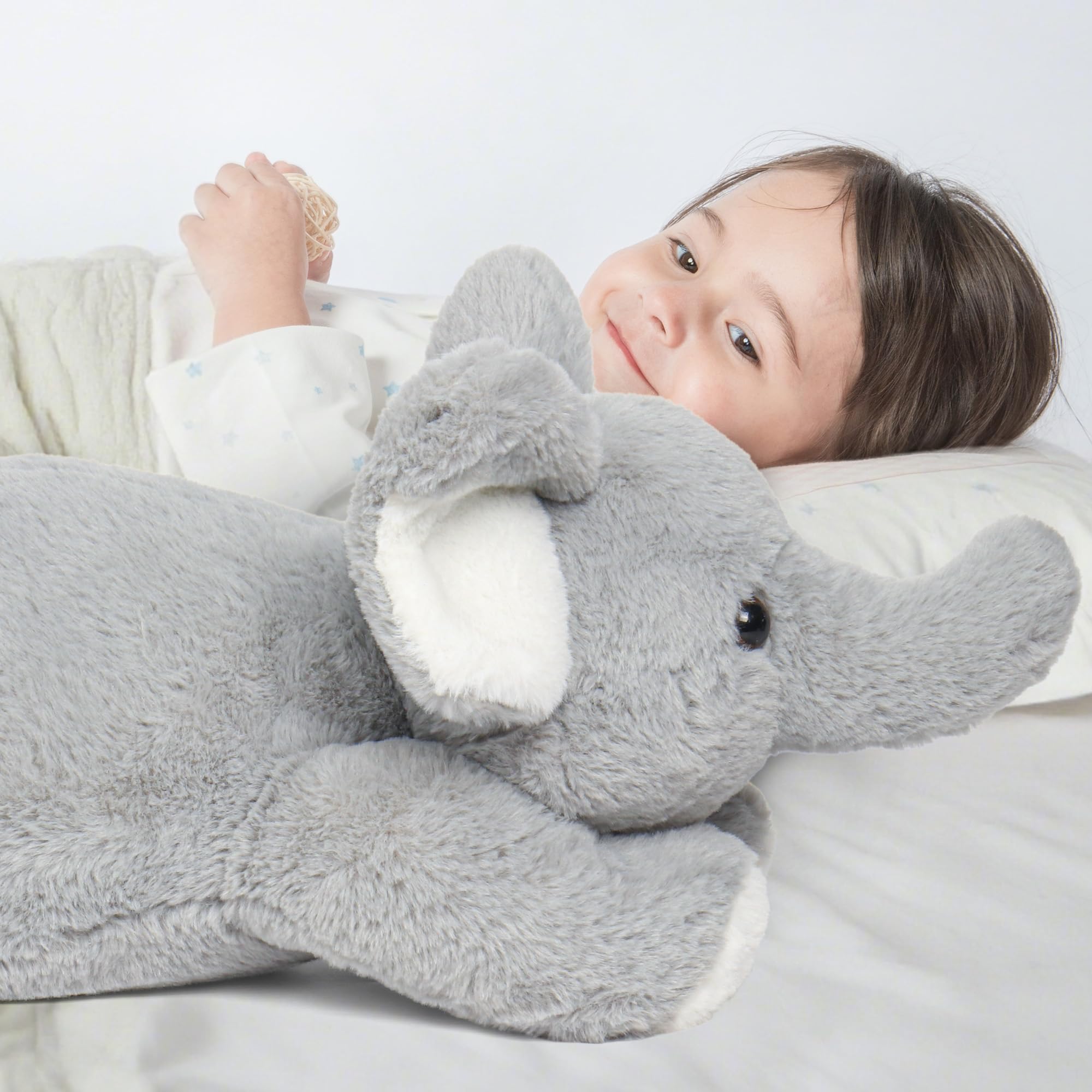 Elephant Weighted Stuffed Animals, 5lbs, 24 in