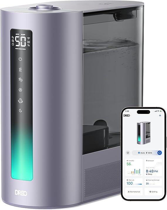 6L Humidifiers for Bedroom, Smart Warm & Cool Mist for Large Room