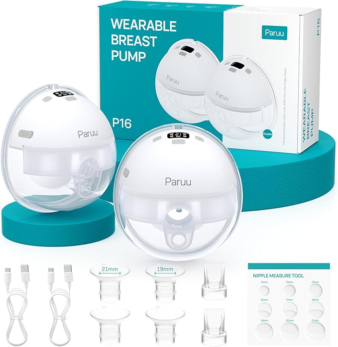 Hands Free Breast Pump P16, Wearable Breast Pump Electirc Portable with 4 Modes & 12