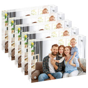 5x7 Acrylic Picture Frames 5 Pack, 10+10MM Premium Acrylic Photo Frame Magnetic