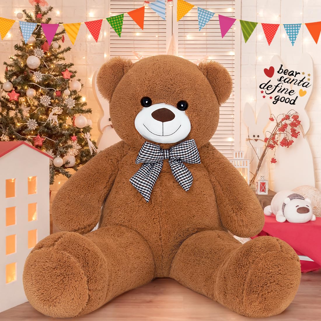 Giant Teddy Bear Stuffed Animals Plush Toy Cute Life Size Big Plush Teddy Bear for Kids