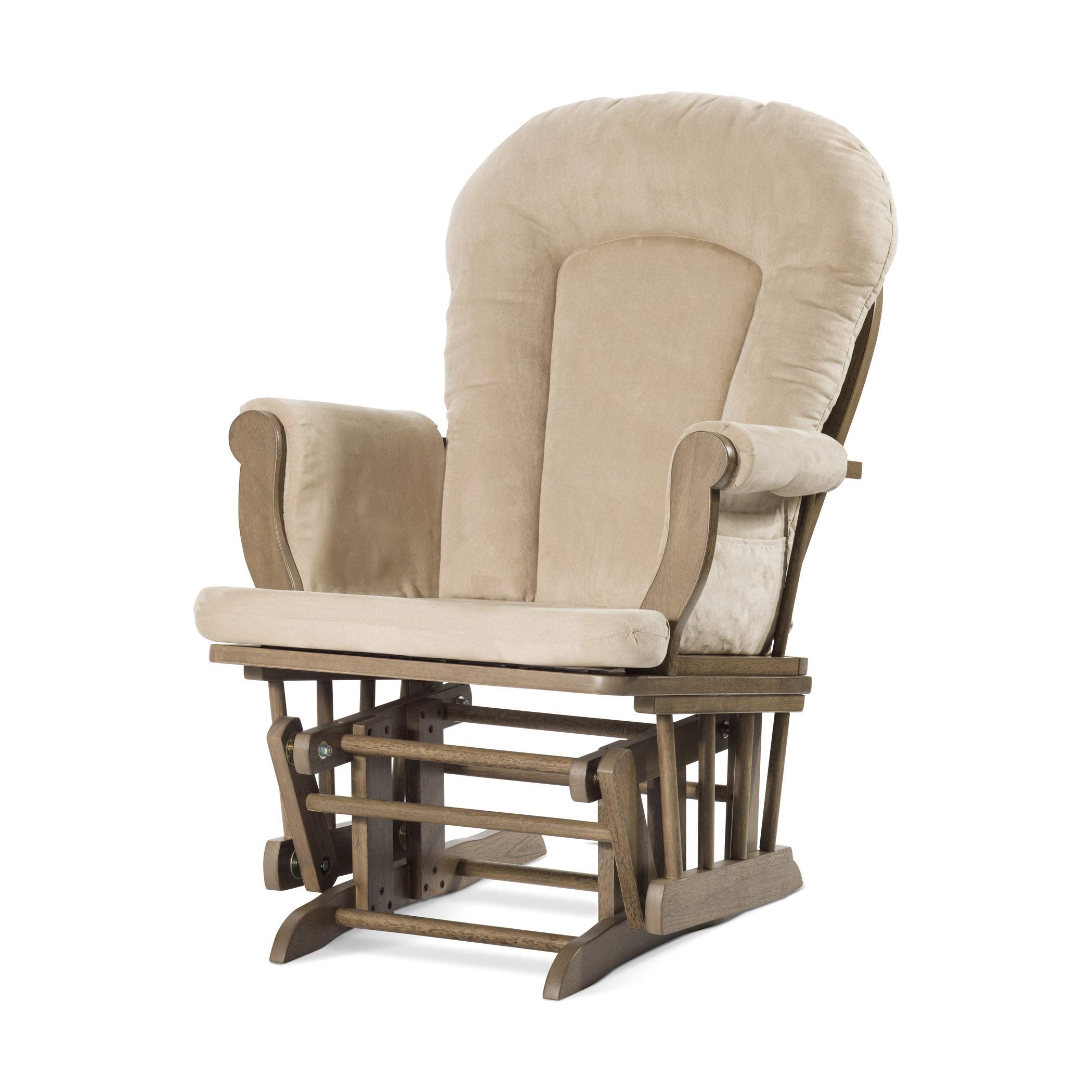 Nursery Glider and Ottoman Set with Storage Pockets