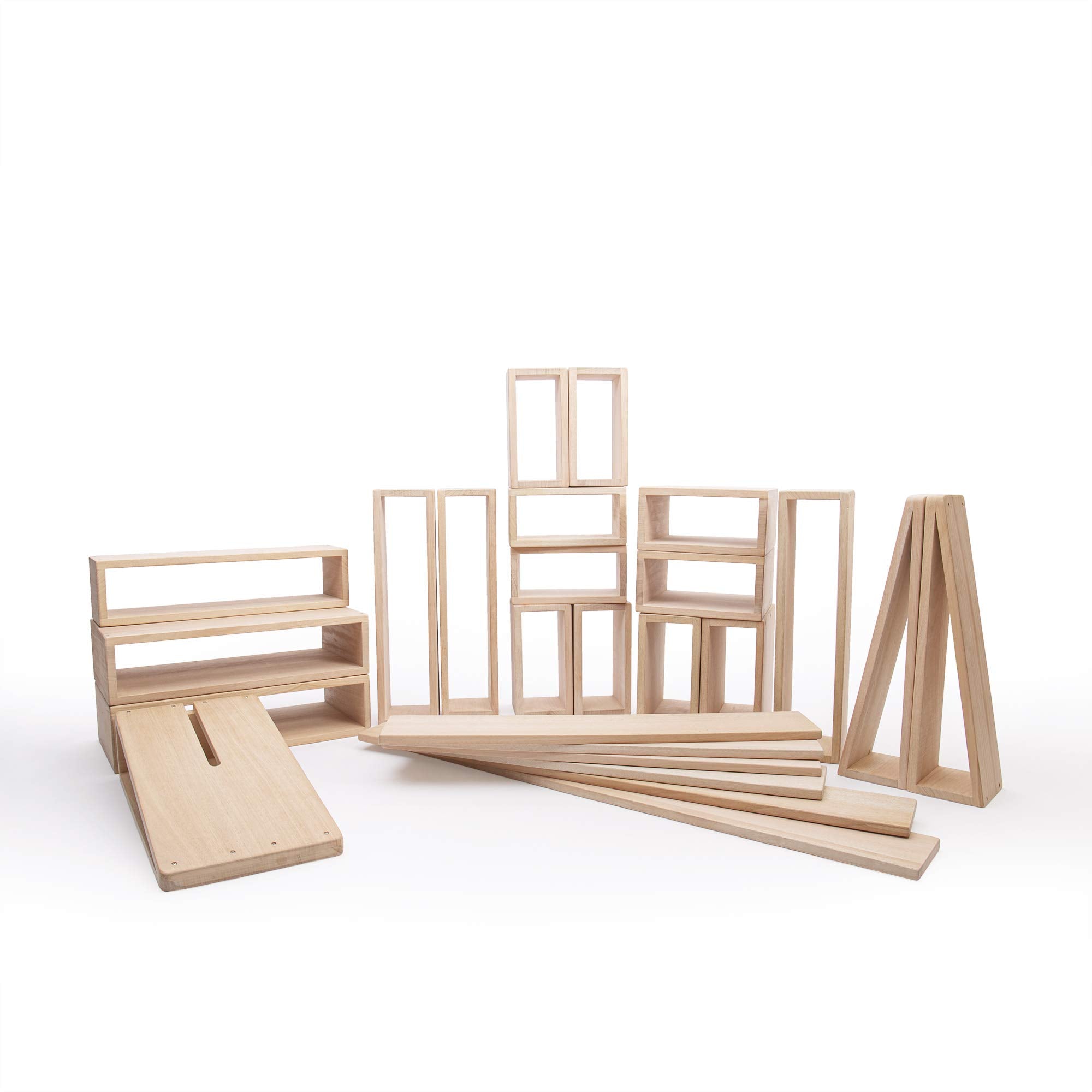 Outdoor Hollow Blocks - 25 Piece Set: STEM Learning & Educational Game for Children