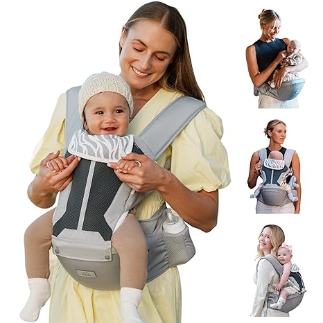 Baby Carrier, Safety-Certified 6-in-1 Baby Carrier Newborn to Toddler