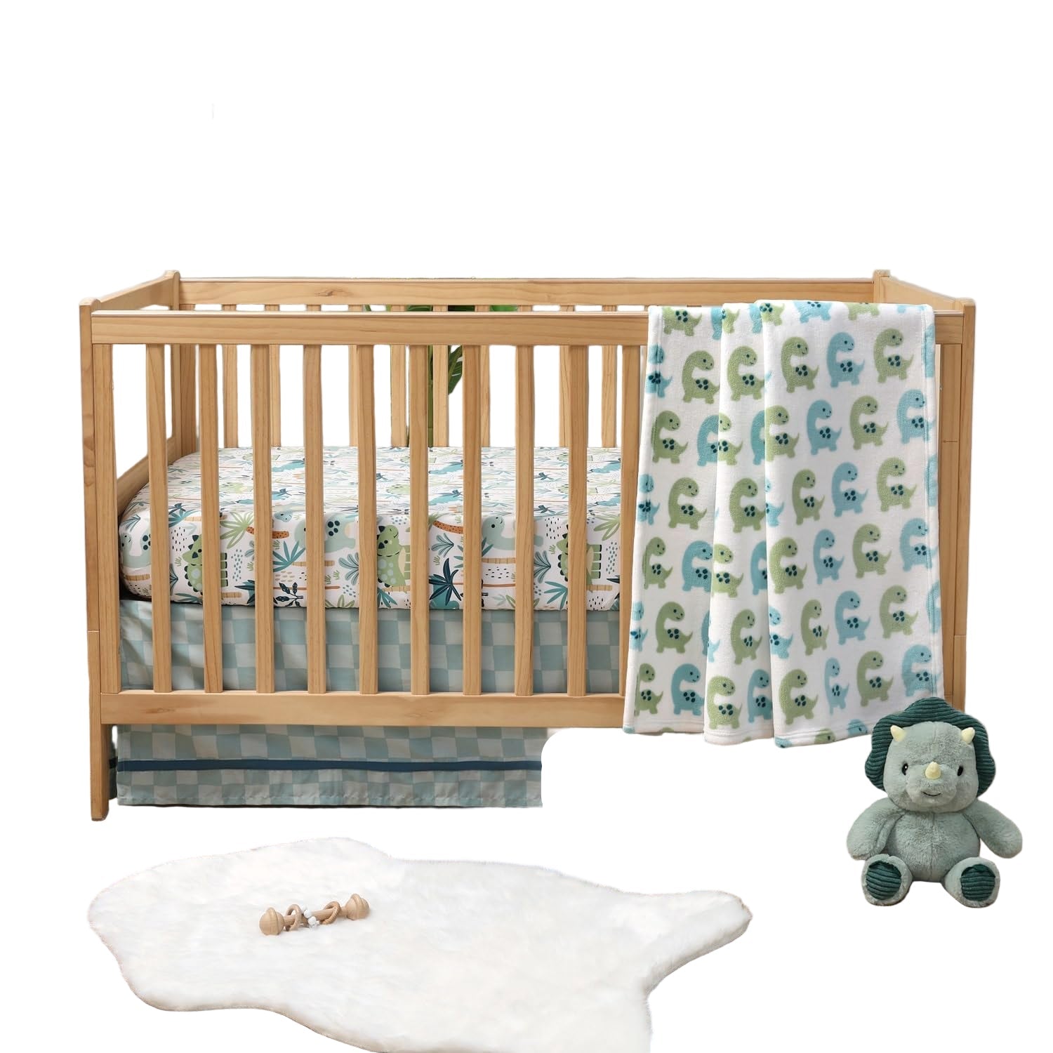 Baby Crib Bedding Set for Boys - 3 Pieces - Newborn