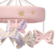 Crib Mobile for Boys or Girls - Light and Dark Blue Musical Baby