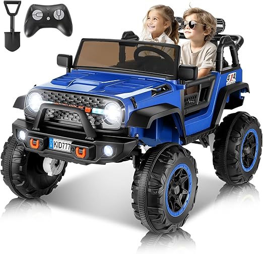 24 Volt Ride On Car with Remote Control, 2WD/4WD Switchable 2 Seater