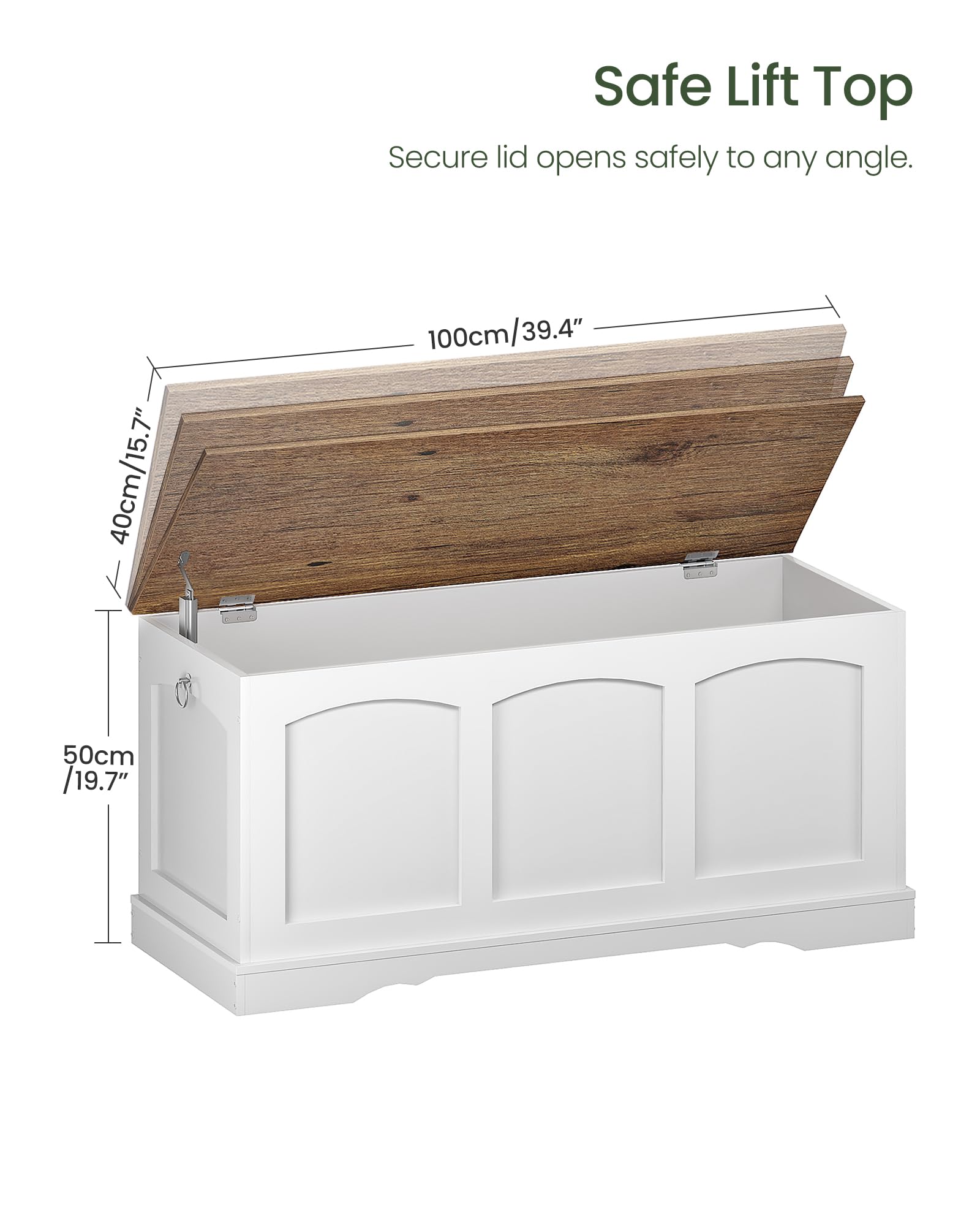Storage Chest Bench with Lift Lid