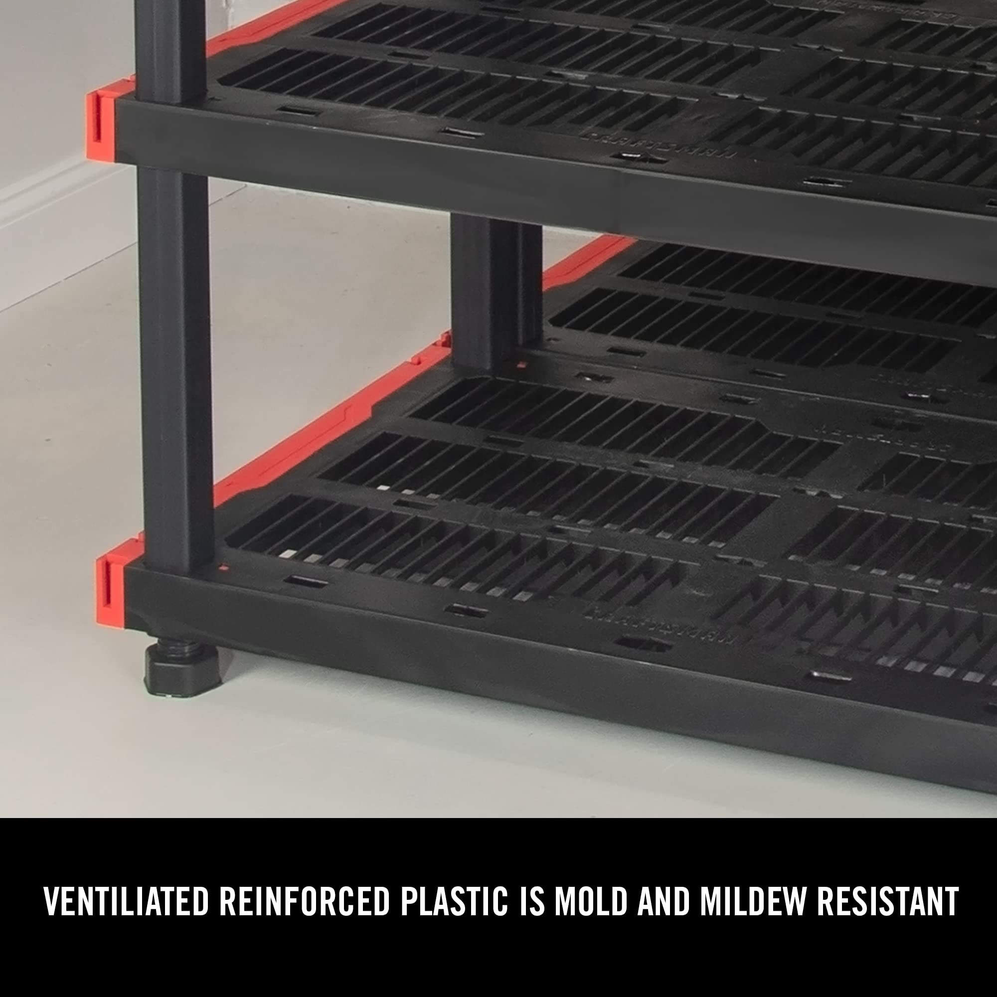 4-Tier Heavy Duty Storage Rack with 200lb Shelf Capacity