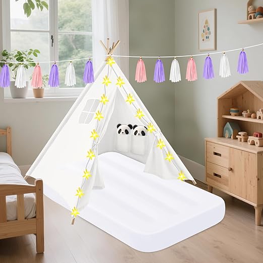 4 Pack Teepee Tent for Kids Girls Slumber Party Tents Bulk Kids Sleepover