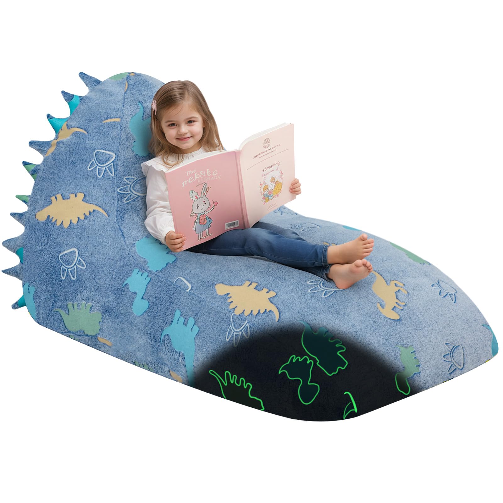 Dinosaur Bean Bag Chairs for Kids 8-12, Kid Beanbag Chair with Filler