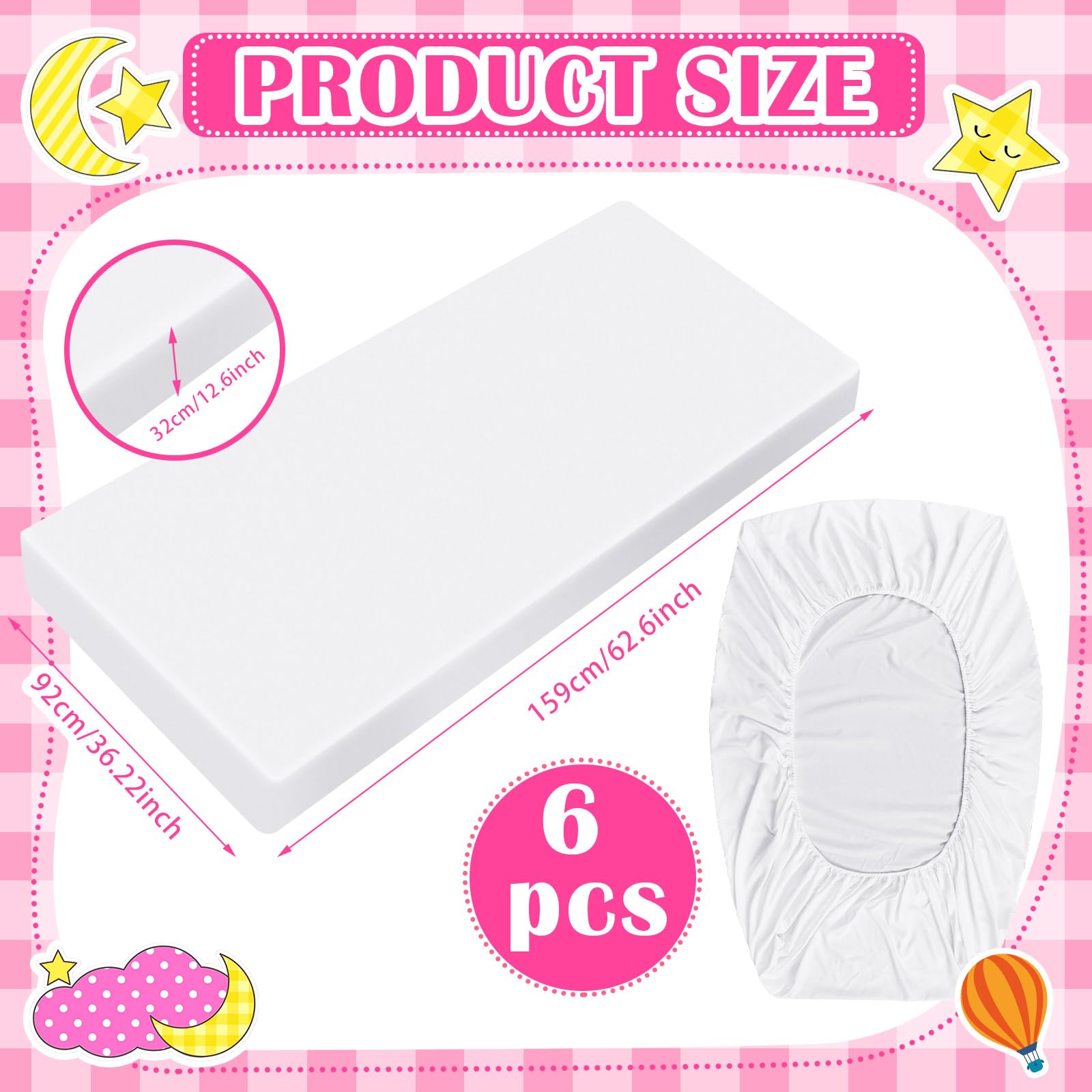 Sleepover Party Bedding Set with Throw Blankets and Air Mattress Covers