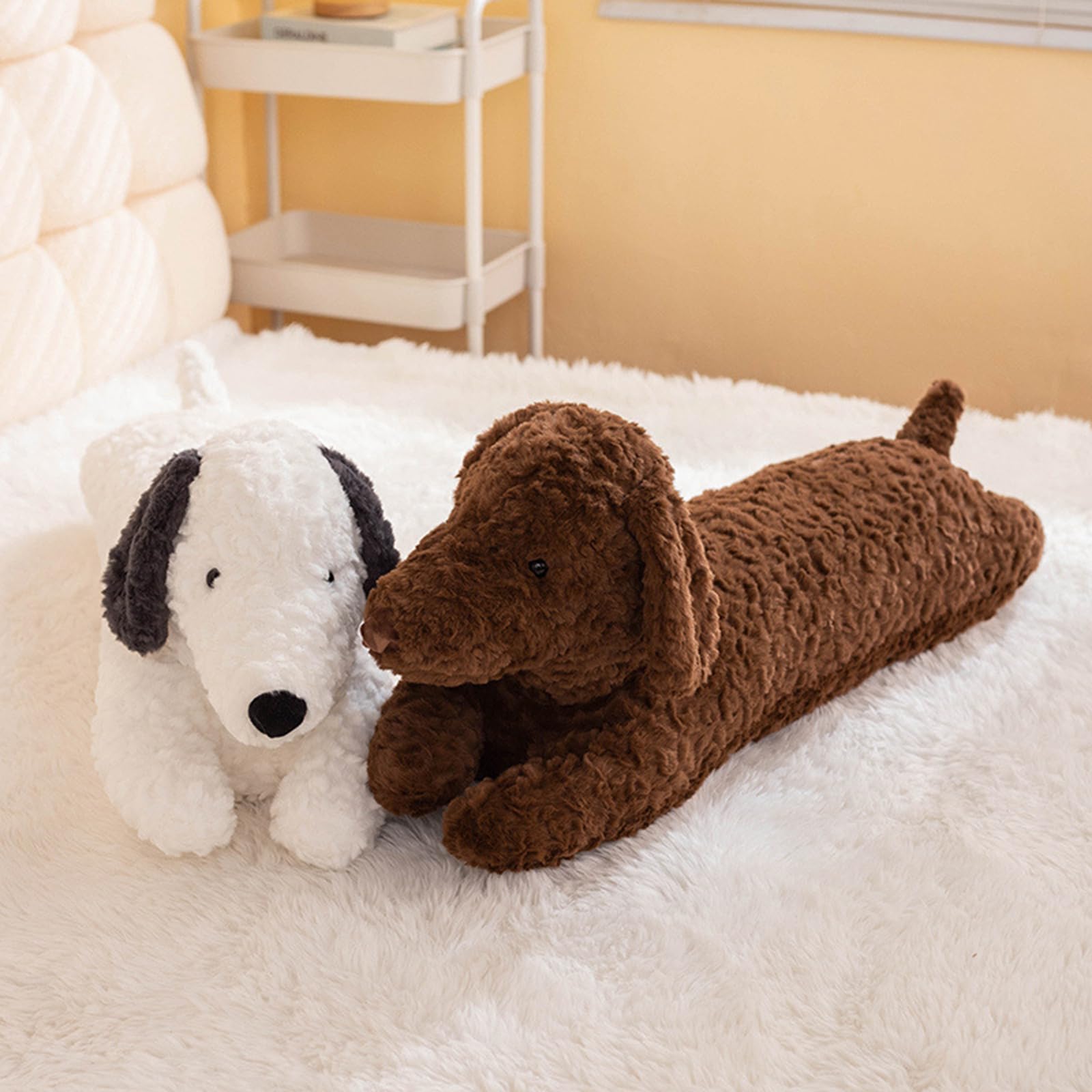 Dachshund Dog Stuffed Animals 47.2” Long Wiener Puppy Plushies Soft Plush Toys