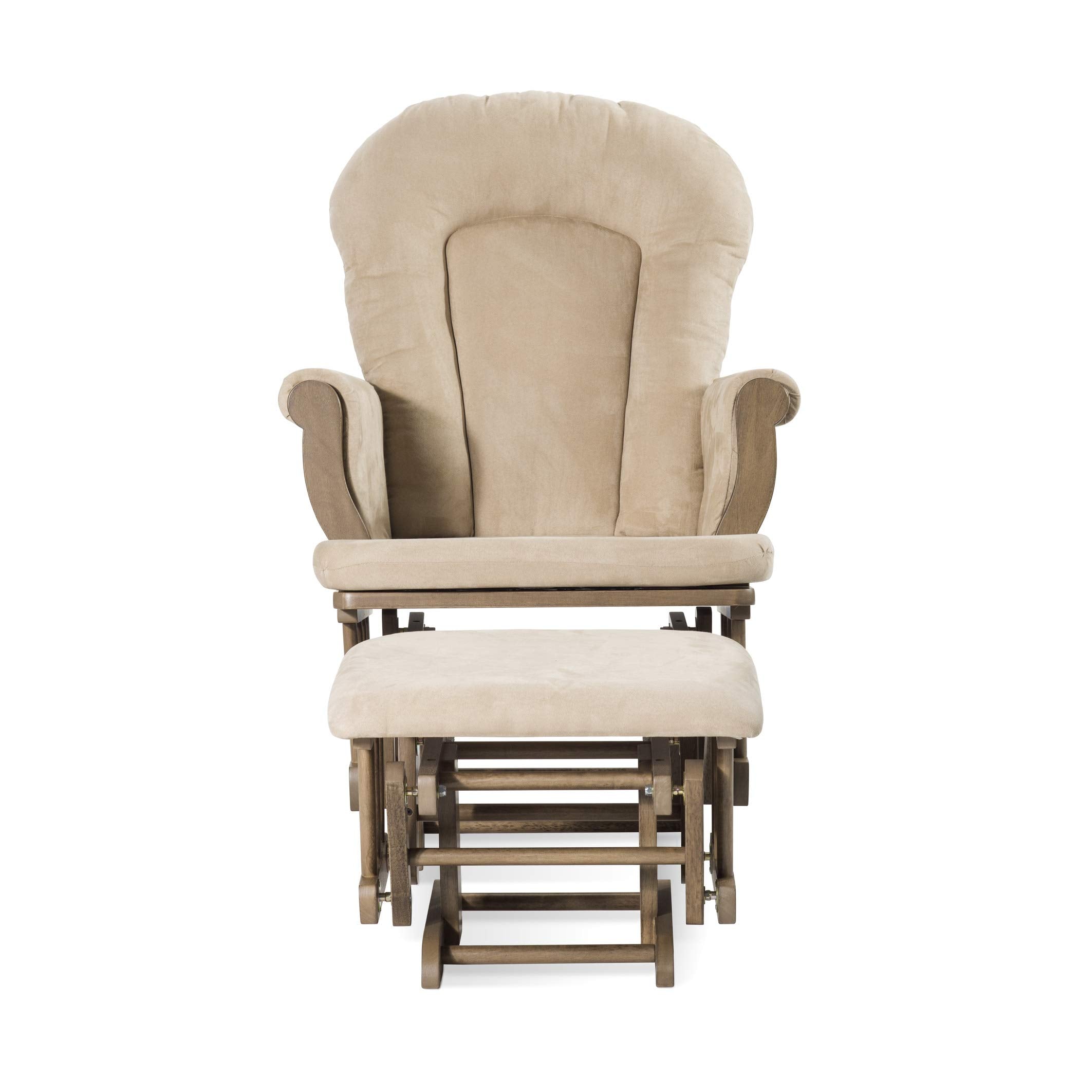 Nursery Glider and Ottoman Set with Storage Pockets