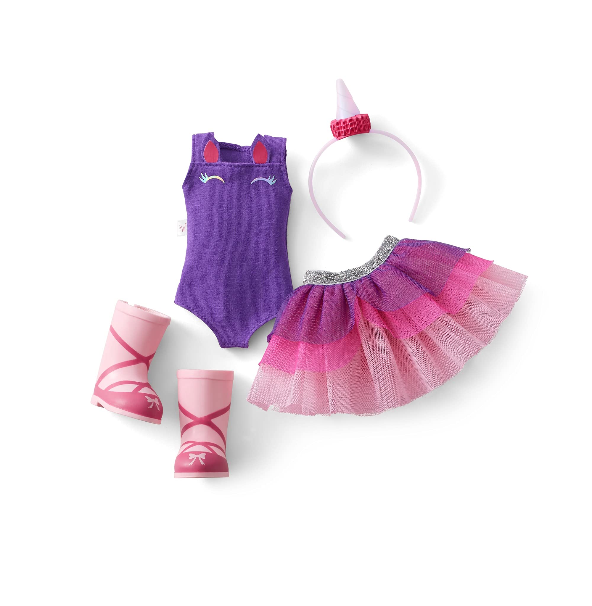 WellieWishers Emerson 14.5" Doll, Purple,silver