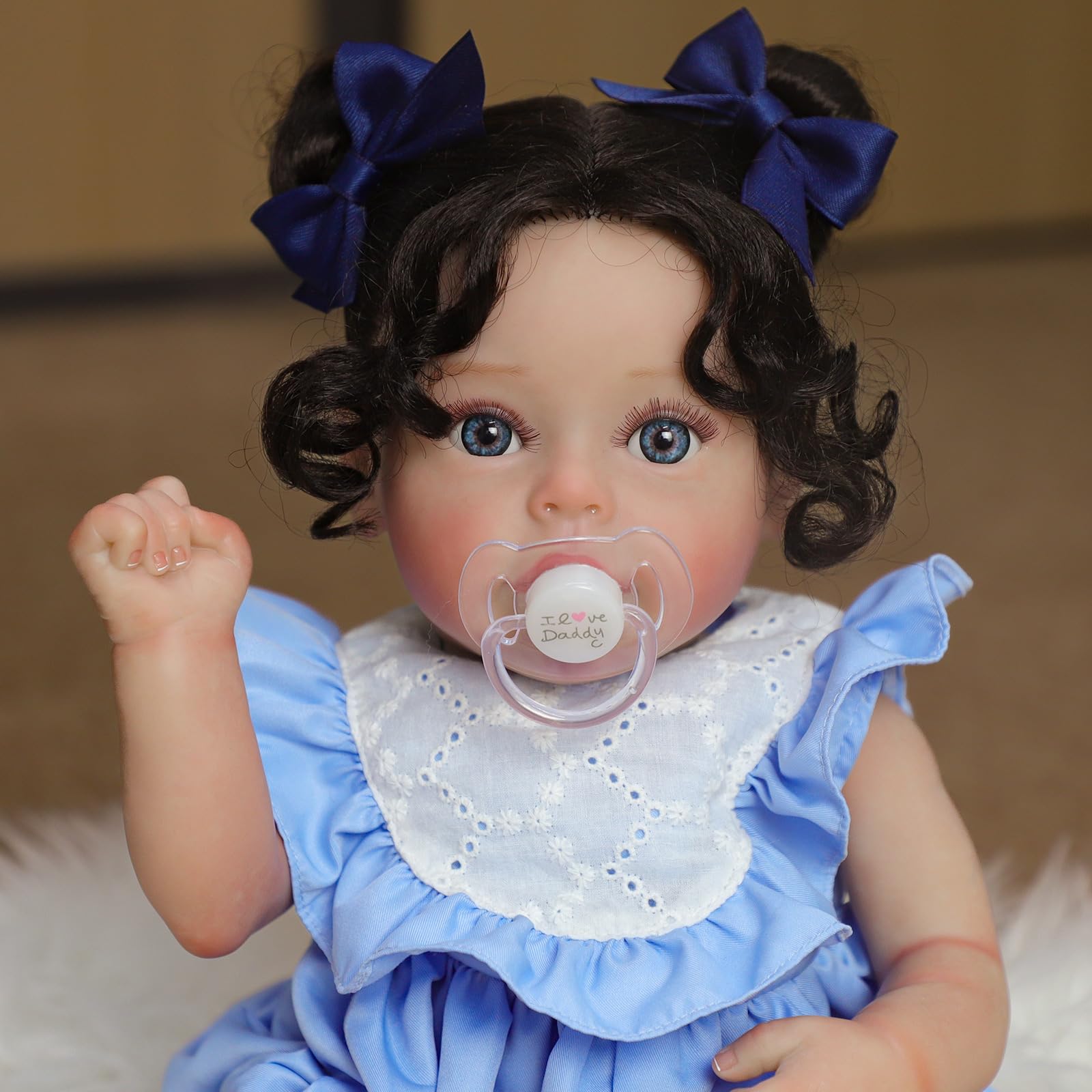 Reborn Baby Dolls Girl, 18Inch Newborn Baby Doll with Soft Weighted Cloth Body, Lifelike