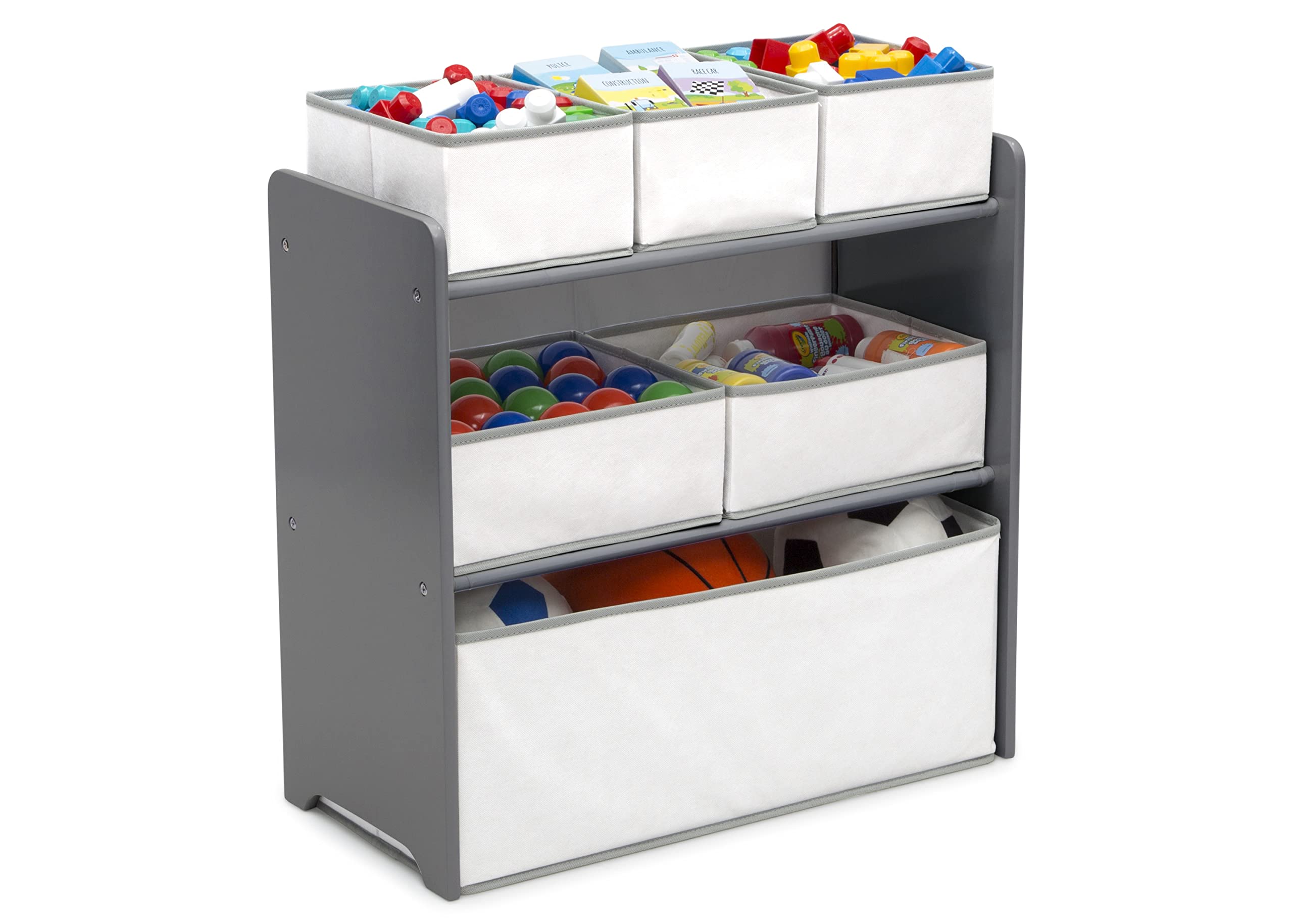 4-Piece Toddler Playroom Set with Table, Chairs & Toy Organizer