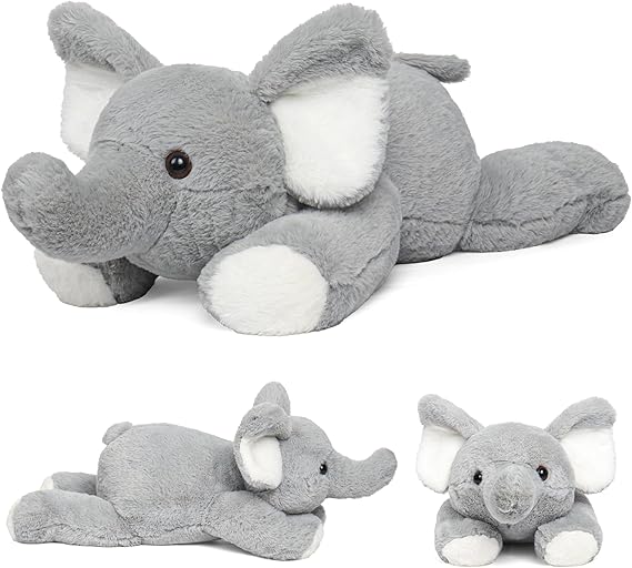 Elephant Weighted Stuffed Animals, 5lbs, 24 in