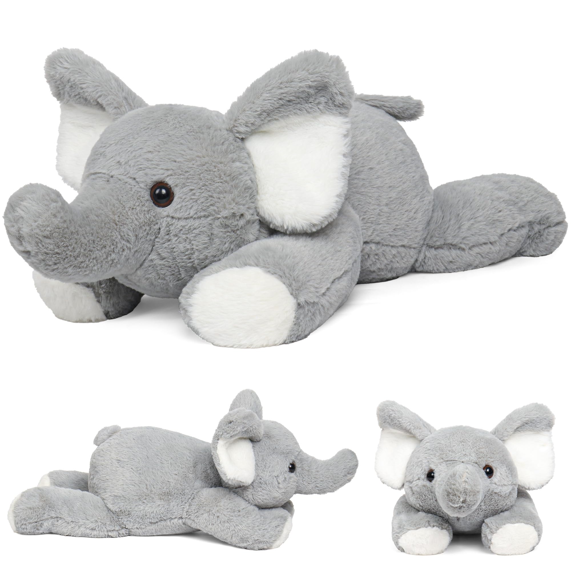 Elephant Weighted Stuffed Animals, 5lbs, 24 in