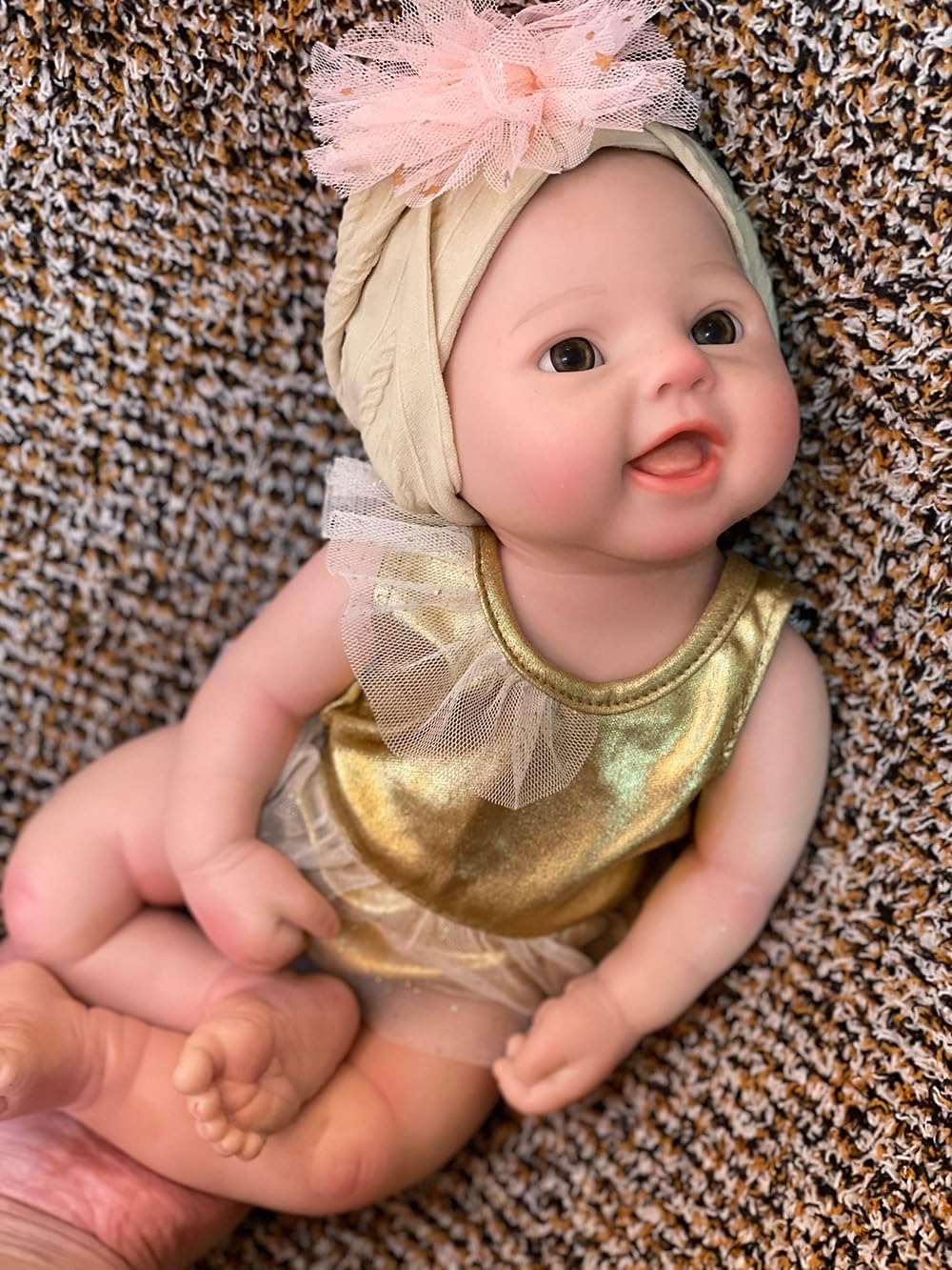 Soft Silicone Baby Doll 15 inch Real Life Baby Dolls Silicone Full Body