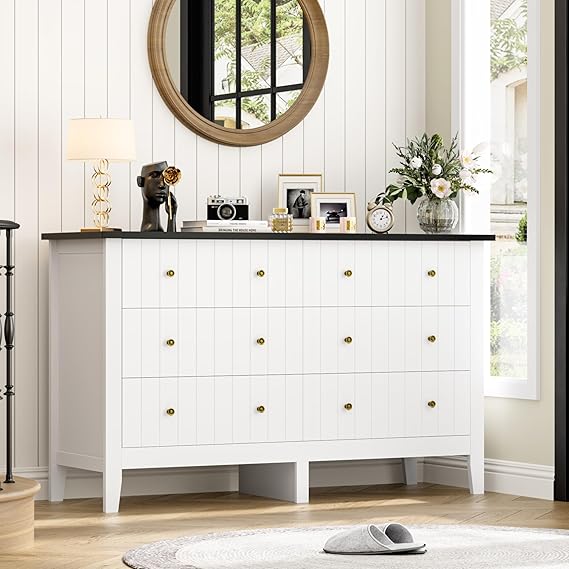 Dresser, Chest of Drawers, Modern 6 Drawer Double Dressers