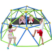 10FT Climbing Dome with Hammock, Outdoor Jungle Gym for Kids