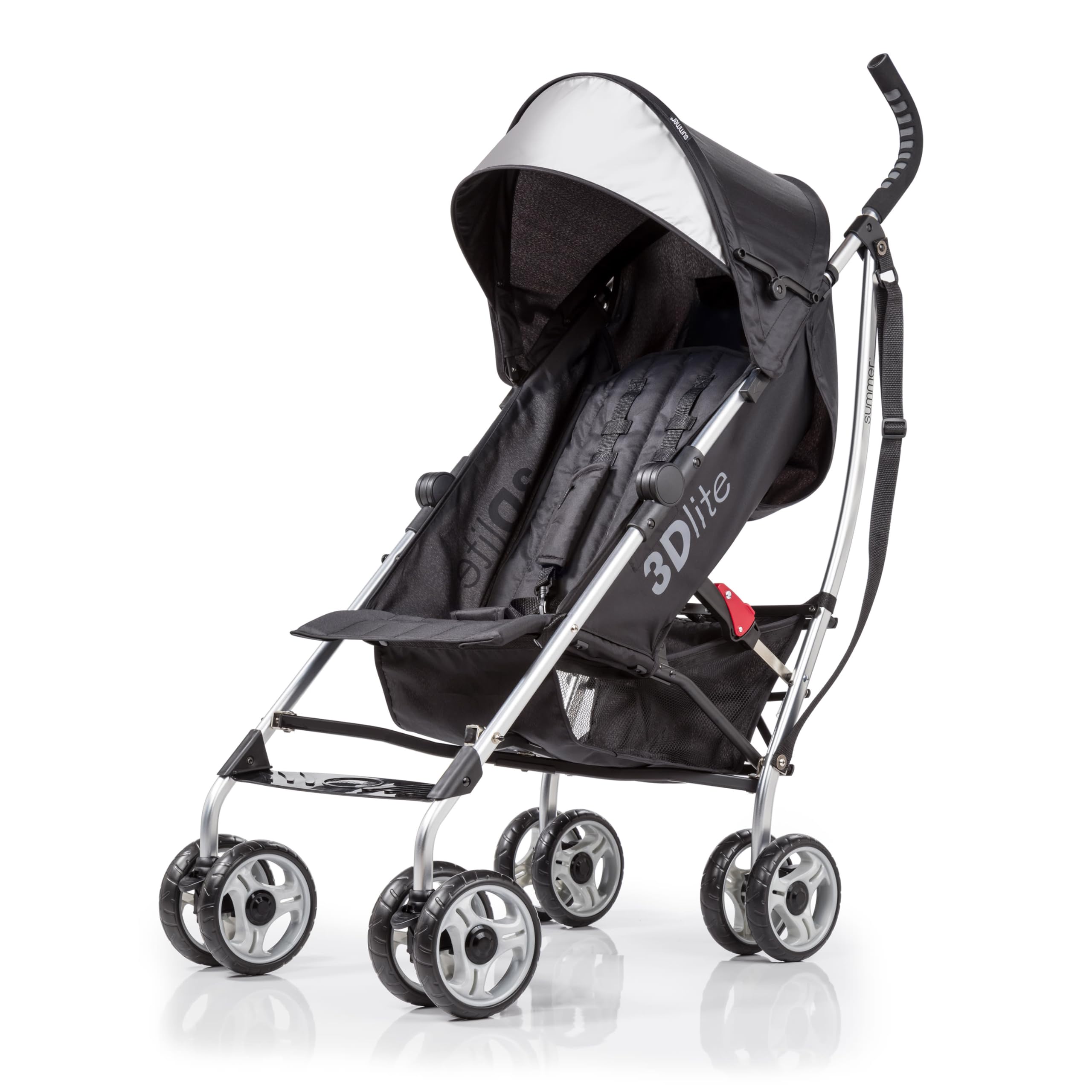 3Dlite Convenience Stroller, Black - Lightweight Stroller, Large Seat Area