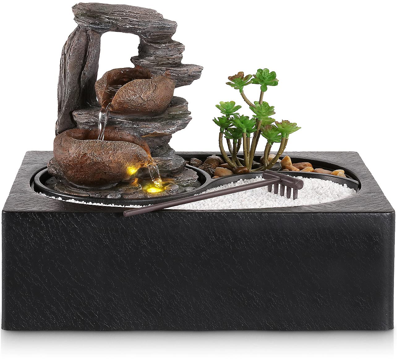 Indoor Waterfall Fountain with LED Light