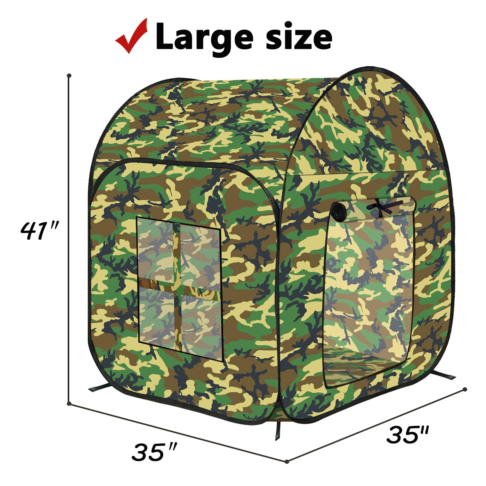 Military Camouflage Pop Up Play Tent for Kids