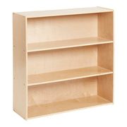 Streamline 3-Shelf Storage Cabinet, 36in, Kid's Bookshelf, Natural