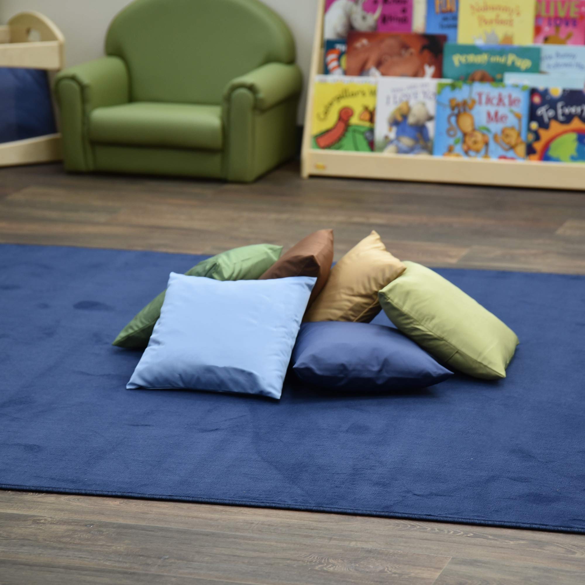 12" Cozy Pillow Set of 6, Flexible Seating for Preschools, Daycares
