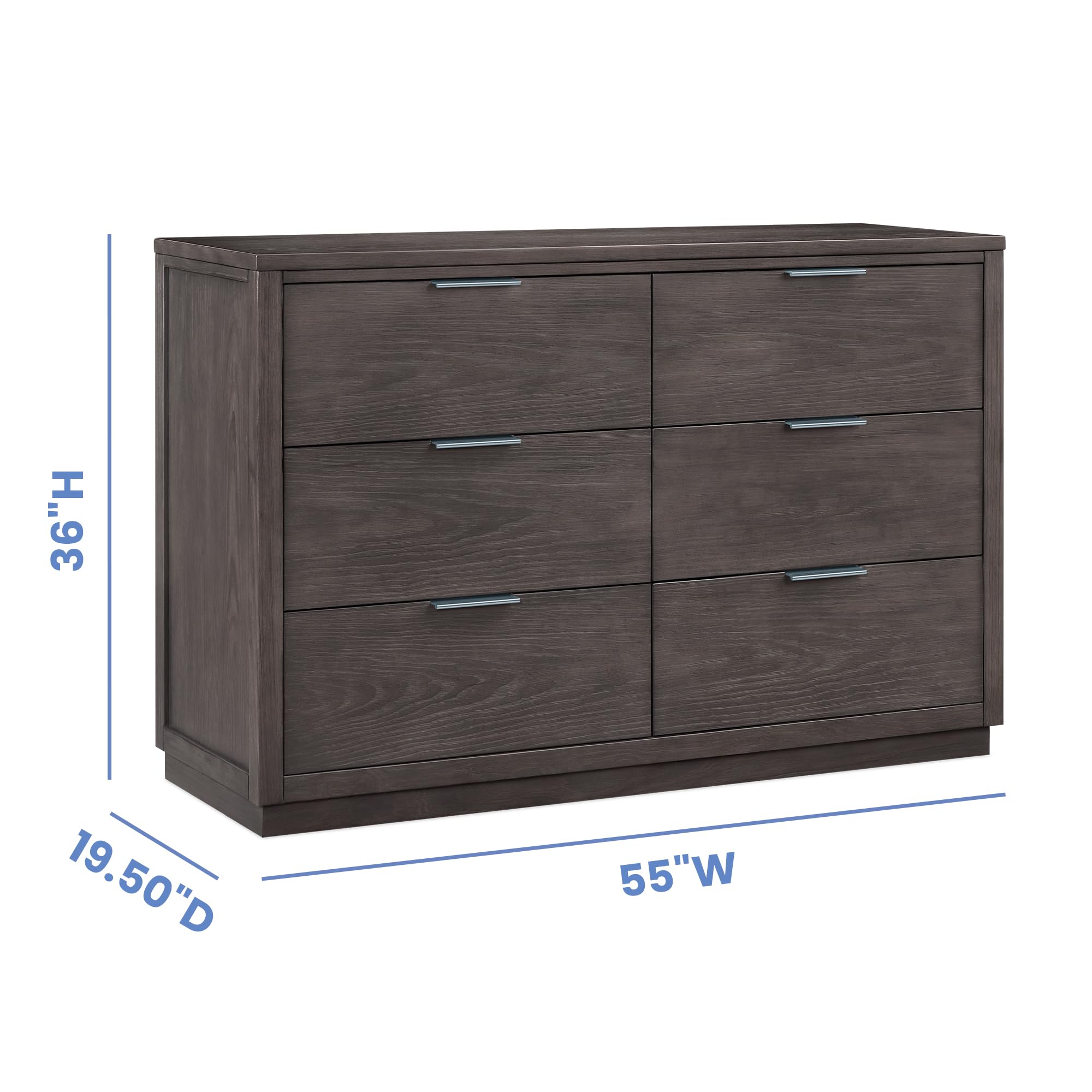 6 Drawer Dresser with Interlocking Safety System
