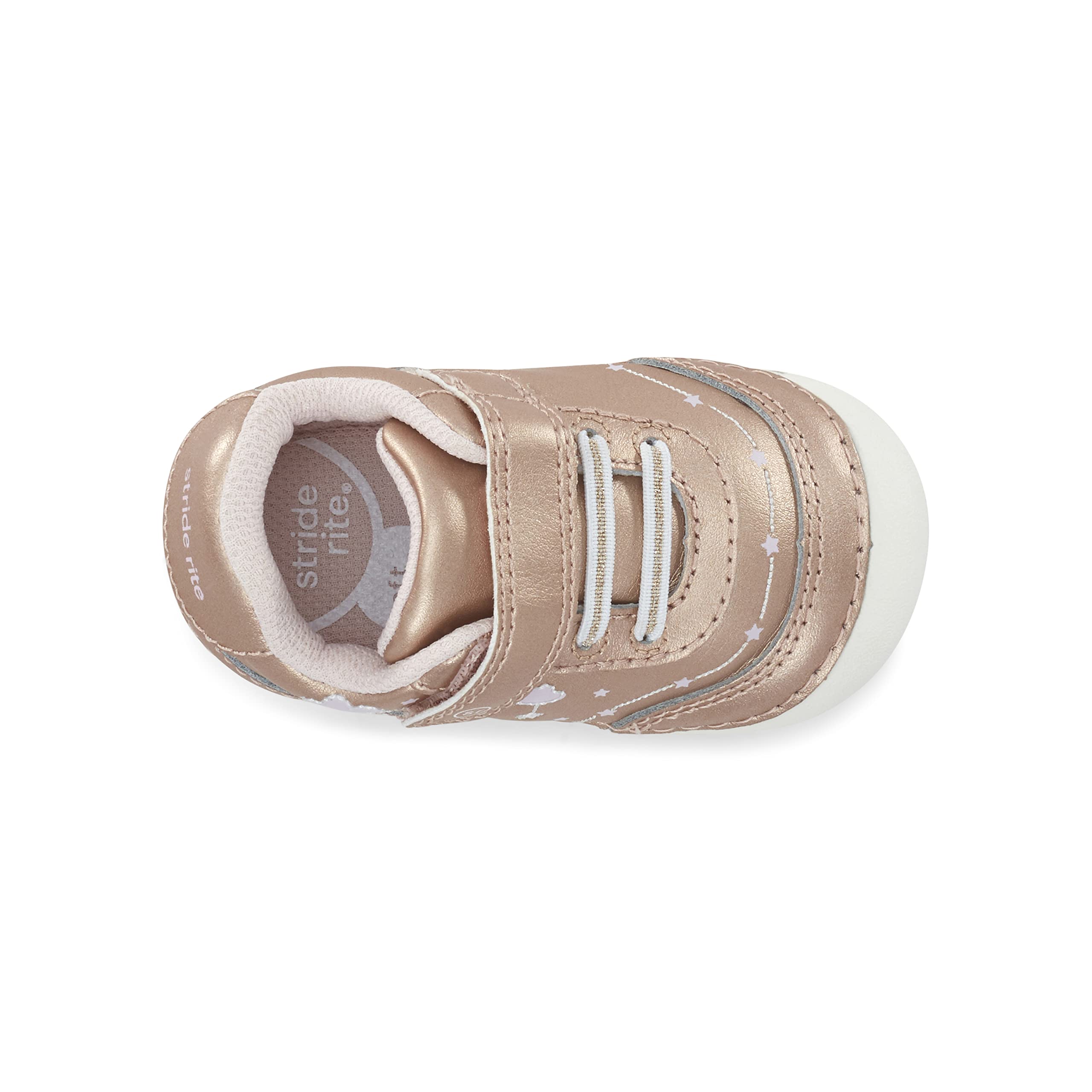 Stride Rite Baby Girls Soft Motion Adalyn First Walker Shoe, Rose Gold, 3.5 Infant US