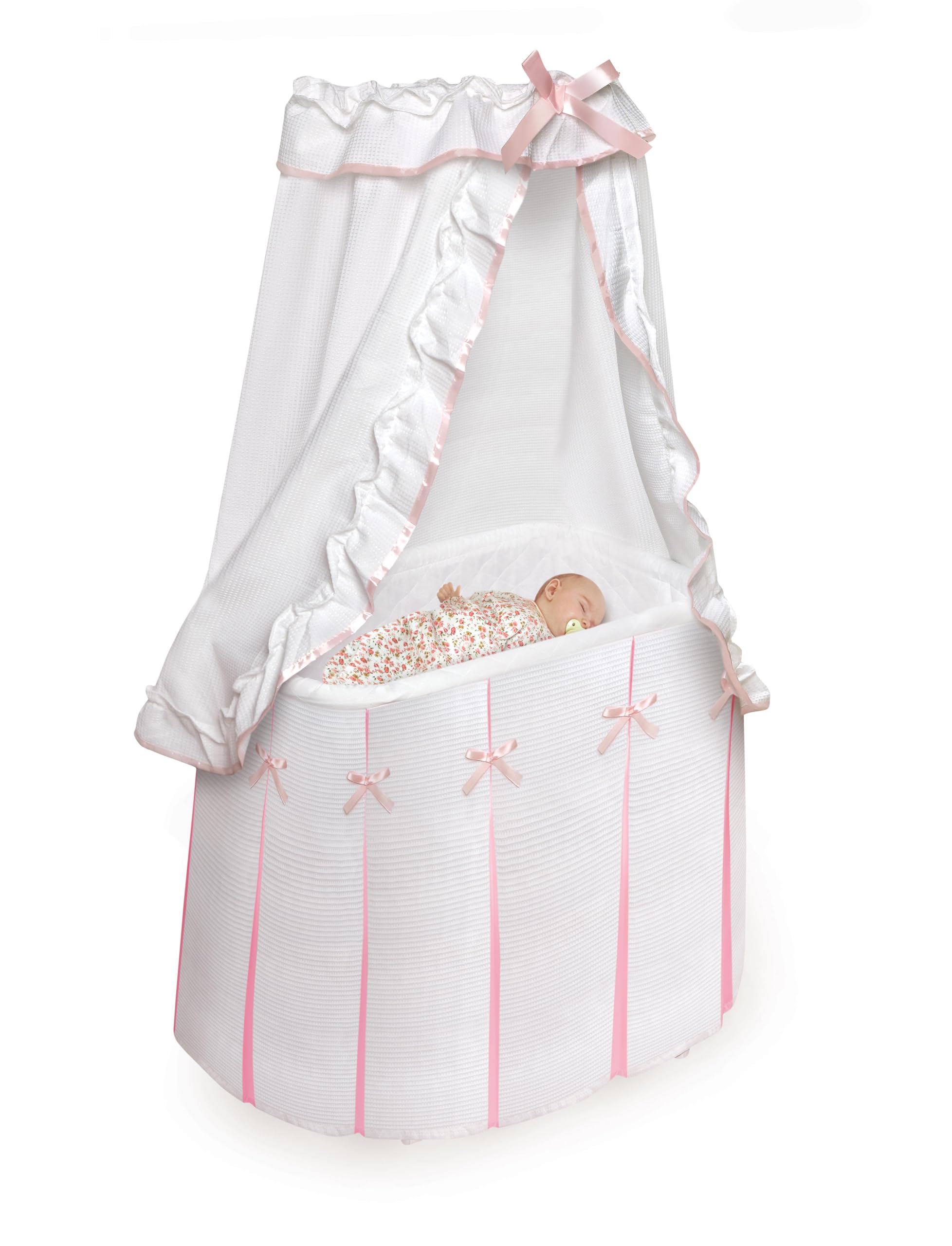 Basket Majesty Canopy Bassinet, Rocking Baby Cradle Bed