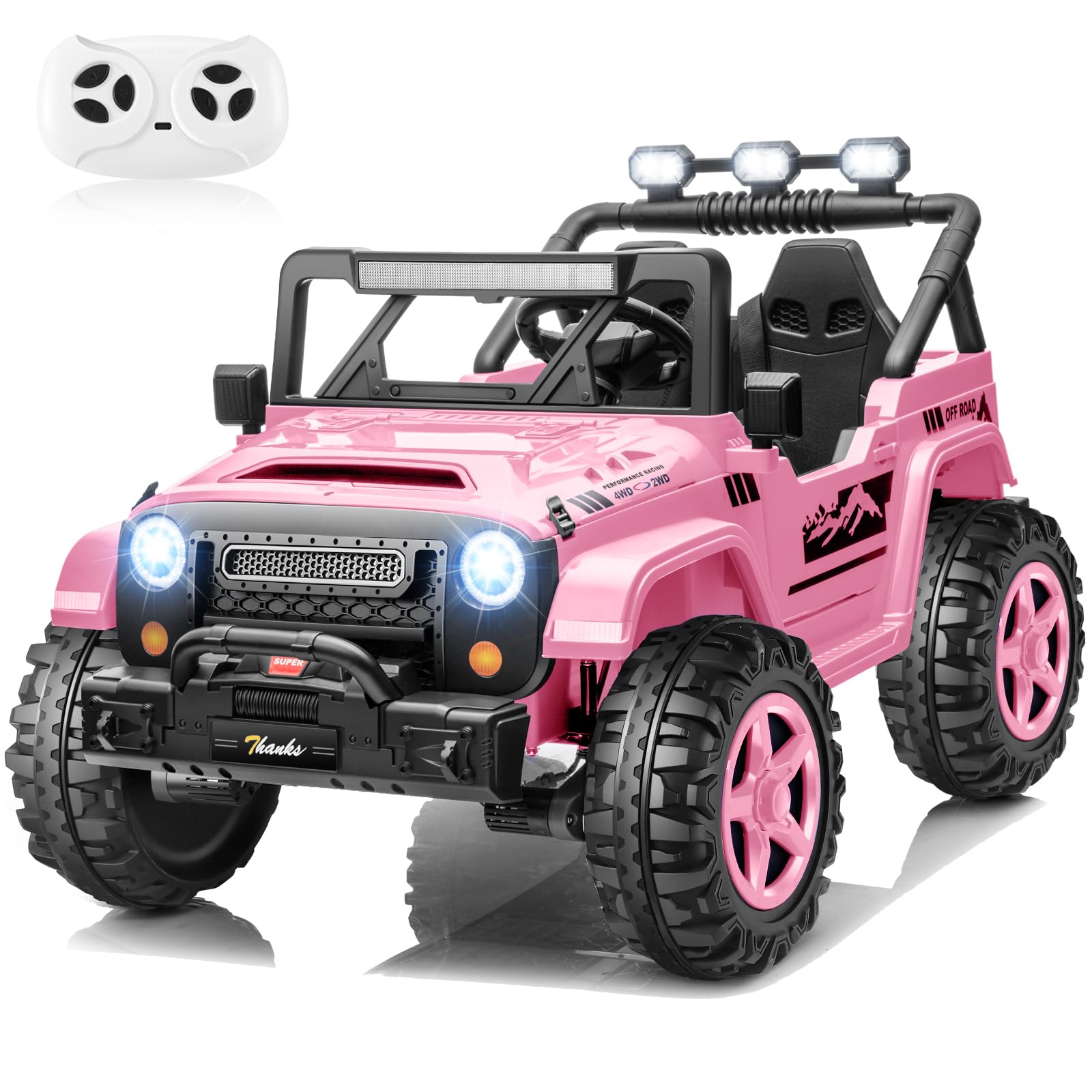 24V Ride on Toys for Big Kids Power Wheels Truck, 24 Volt Electric Car for Boys