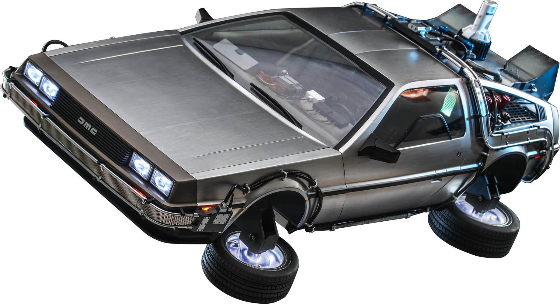 Movie Masterpiece Back to The Future PART2 Delorean Time Machine 1/6 Scale Vehicle