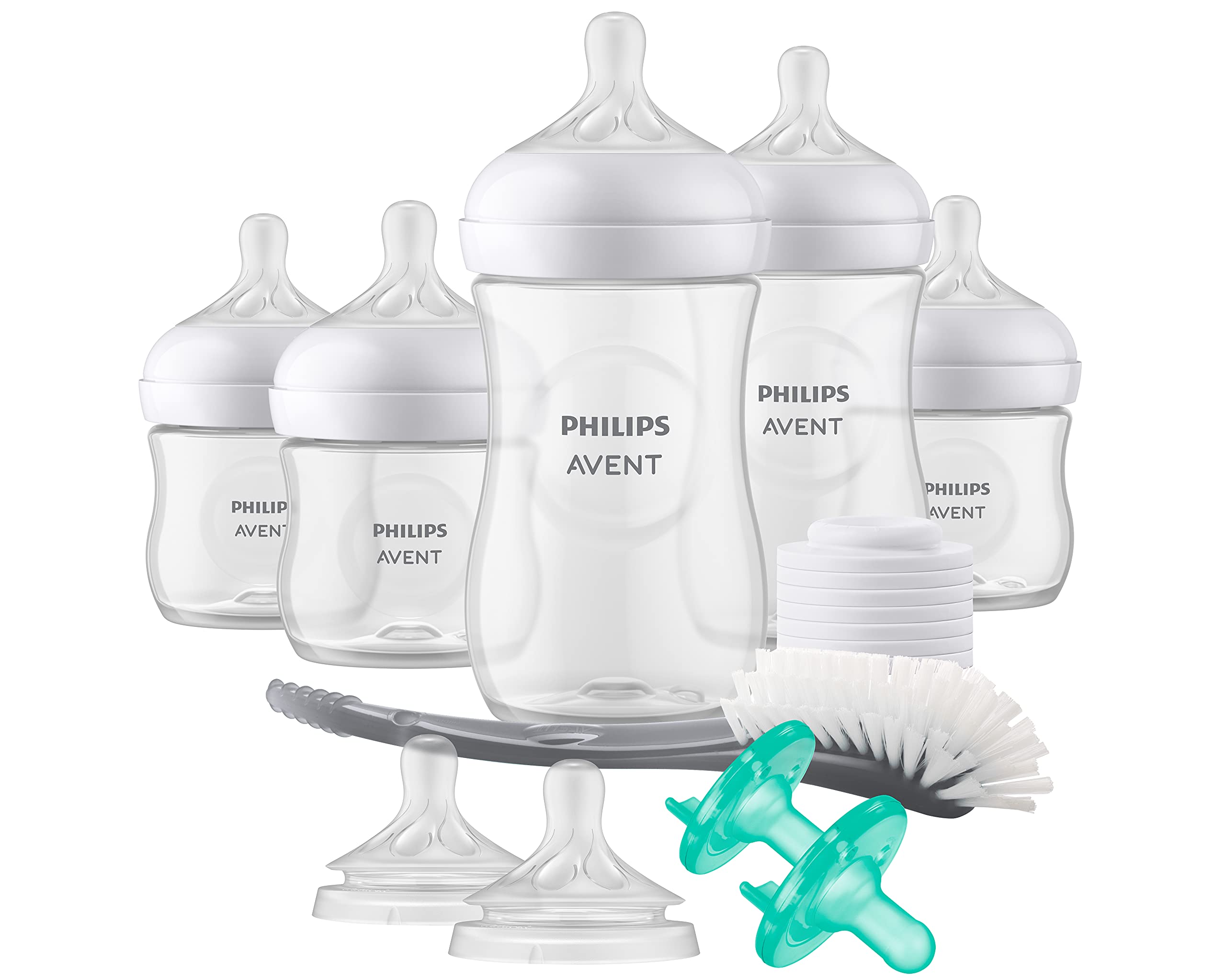 Natural Baby Bottle with Natural Response Nipple, Newborn Baby Gift Set