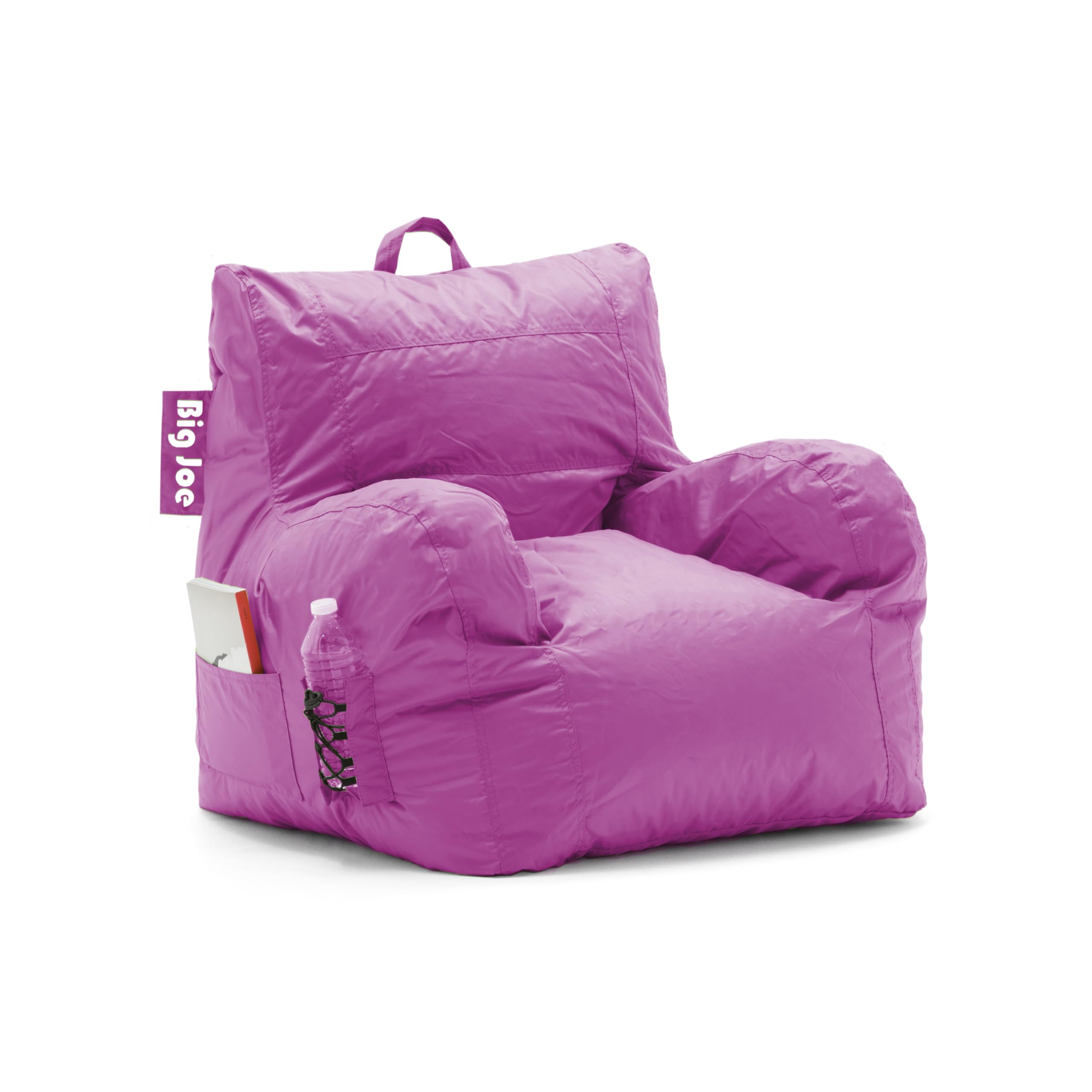 Dorm Bean Bag Chair with Drink Holder and Pocket