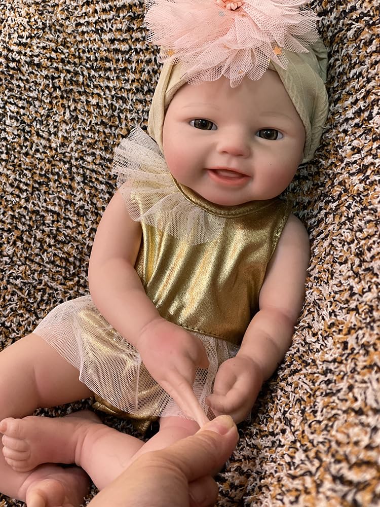 Soft Silicone Baby Doll 15 inch Real Life Baby Dolls Silicone Full Body