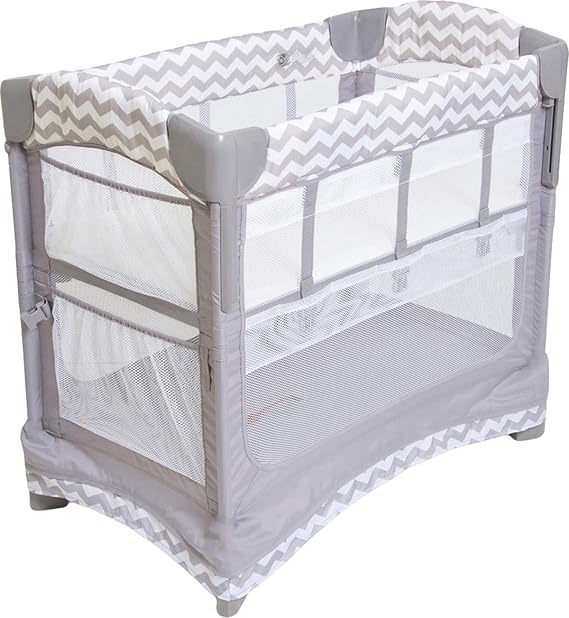 Mini Ezee 2 in 1 Co-Sleeper Bedside Bassinet with Mesh Side Panels