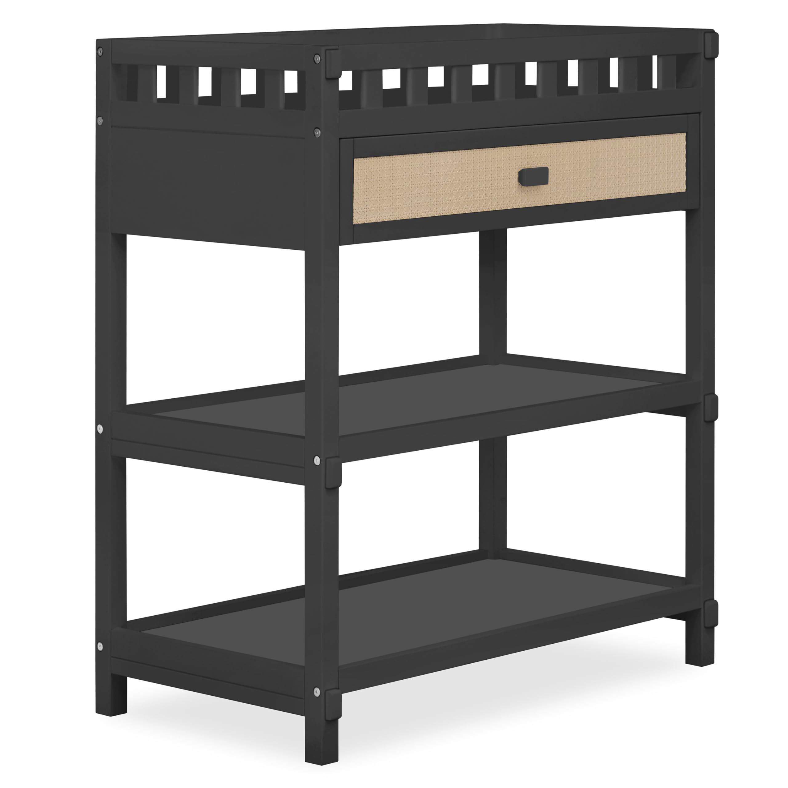 Convertible Crib Changing Table Bundle with Organic Cotton Sheets