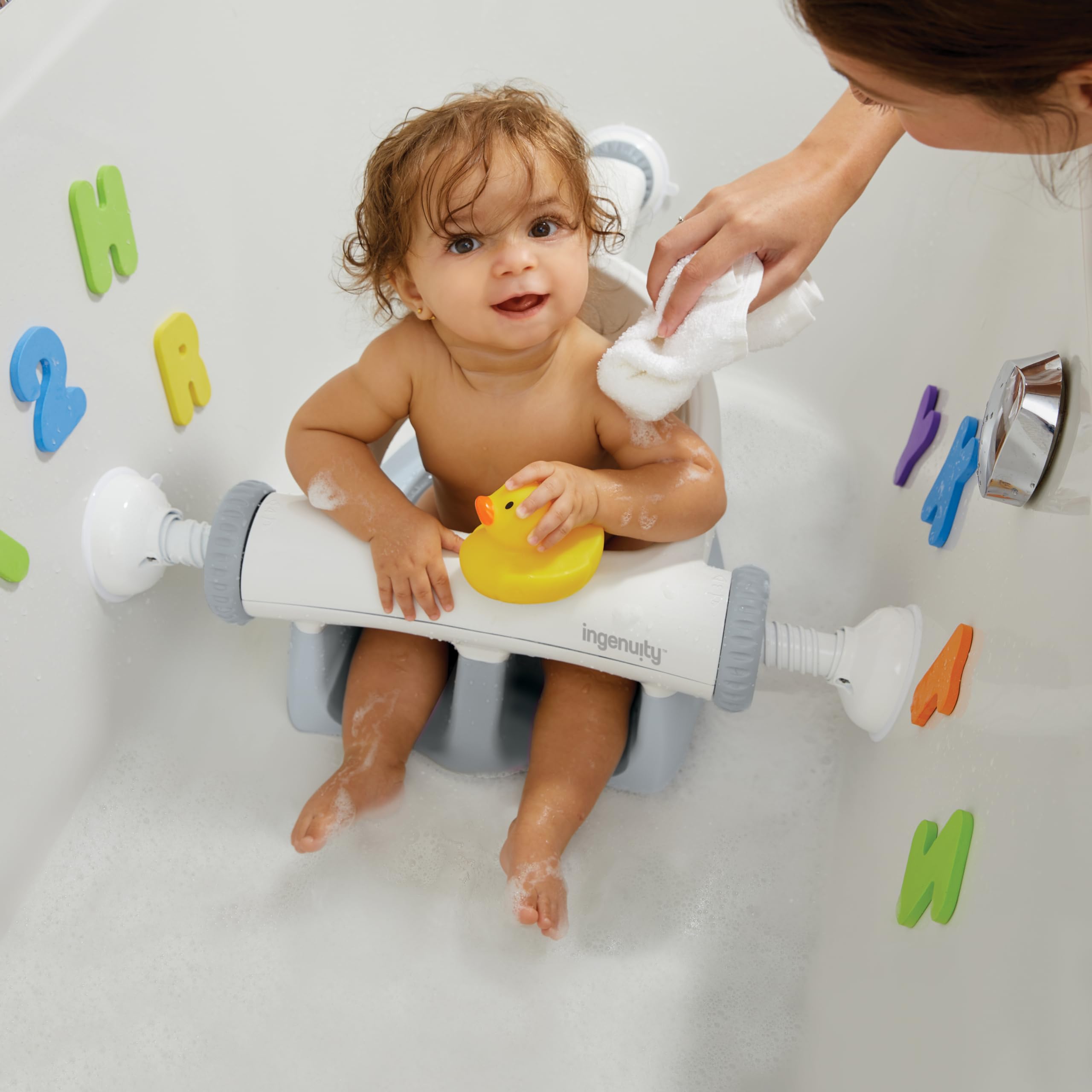 Baby Bath Seat with Suction Cups and Backrest