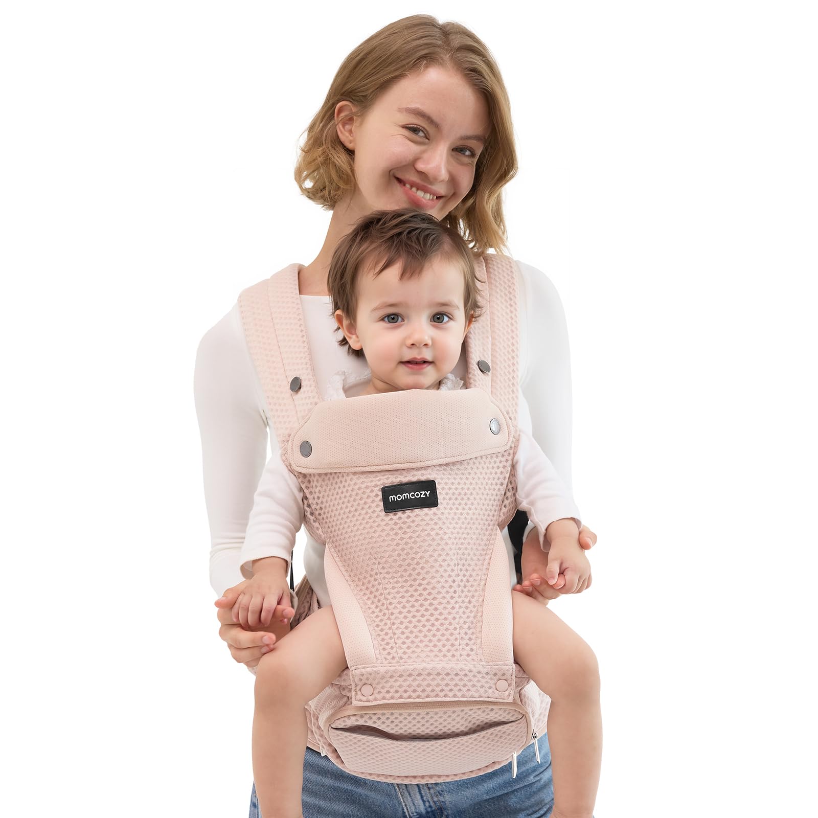 Carrier with Hip Seat, 2-in-1 Forward-Facing Carry for Active Babies