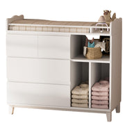 Nursery Dresser with Changing Table Top, Tall Changing