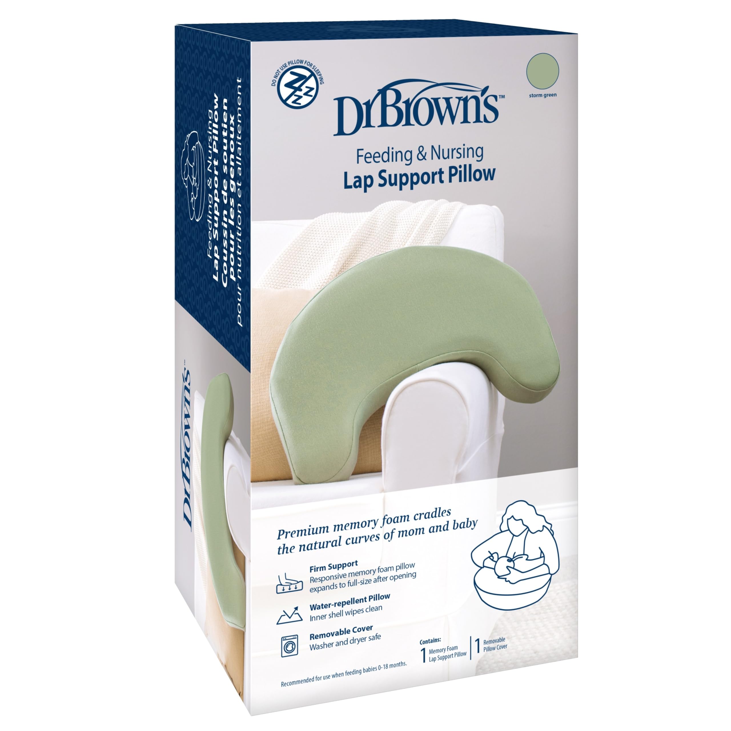 Feeding and Nursing Lap Support Pillow with Cover