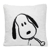 Snoopy White/Black Furry Decorative Nursery Throw Pillow