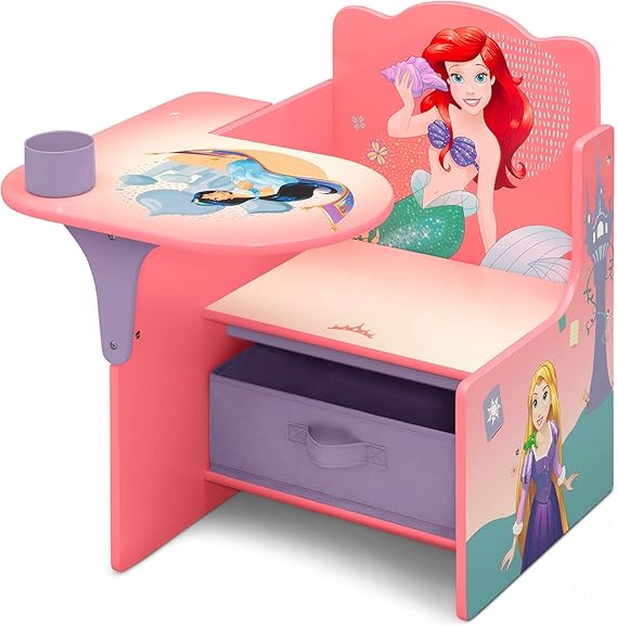 Chair Desk with Storage Bin, Disney Princess