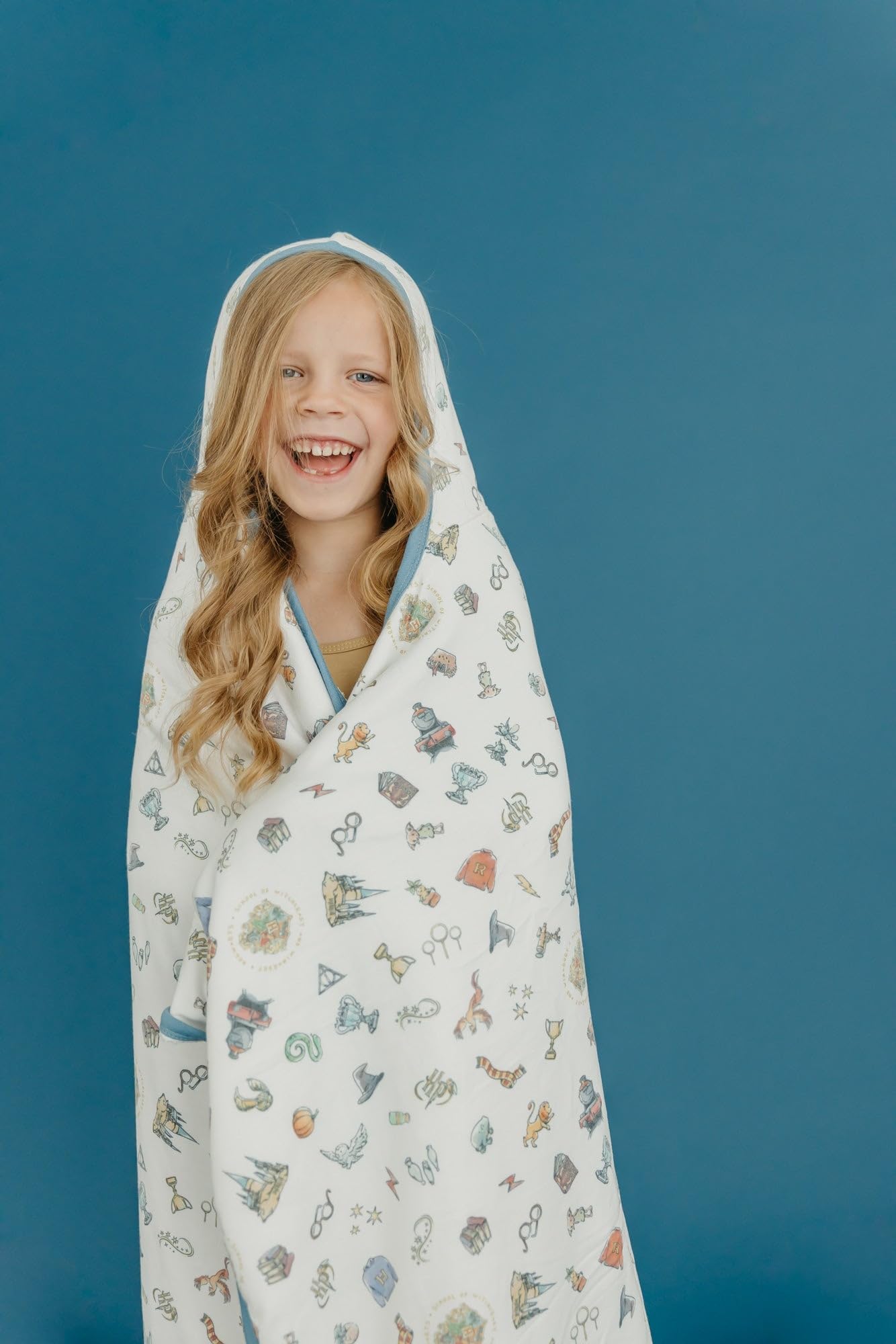 Copper Pearl Hooded Bath Towels Premium Knit/Terry Cloth Toddler Towels with Hood, Pockets, and Cool Designs - Great to Gift and Make Bath Time Fun - Big Kids Hooded Towel, Wizarding World™